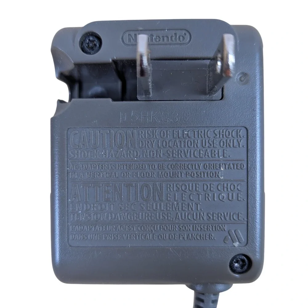 Nintendo AC Adapter USG-002 USA For DS Lite Grey Power Supply Charger USG-001‎